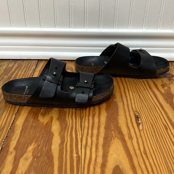 Saint Laurent Jimmy leather slides - Picture 4 of 9